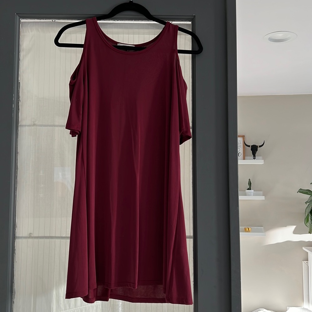 Cold shoulder dress
